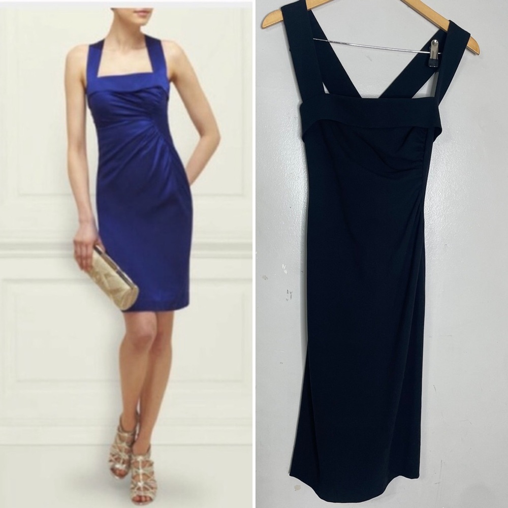 LK Bennett London Iley Black Sheath Cocktail LBD Dress Size‎ 2